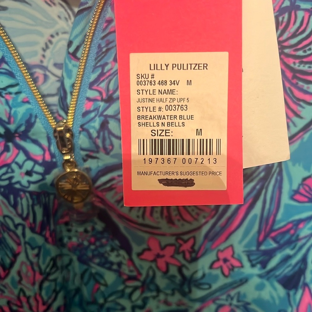 NWT Lilly Pulitzer Luxletic Justine Pullover Size M NWT - Picture 4 of 9